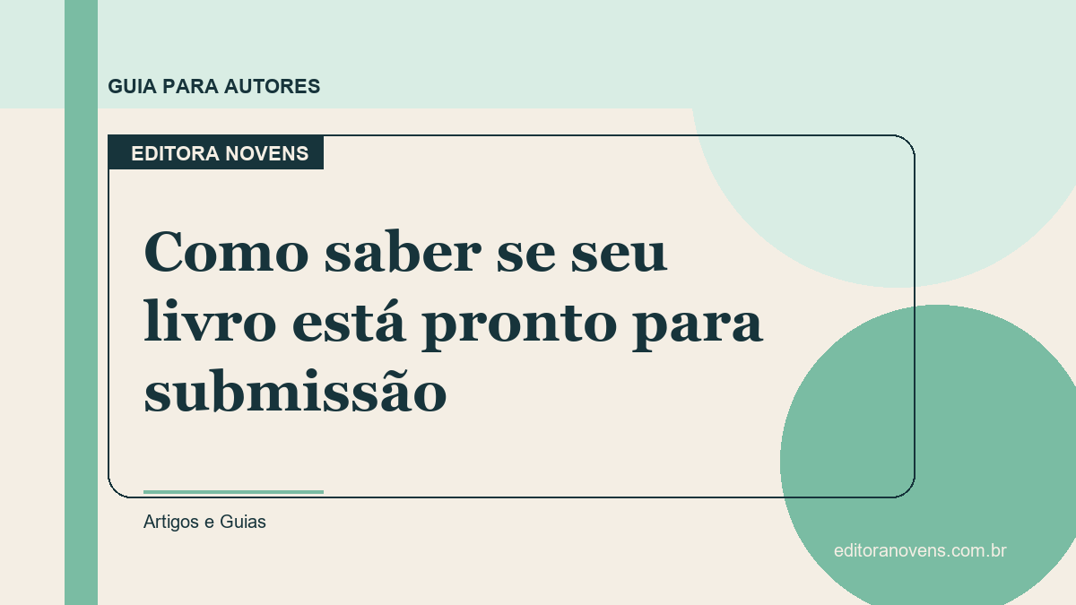 Como saber se seu livro está pronto para submissão