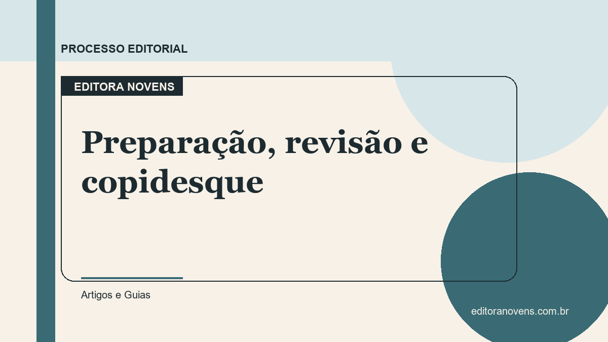 Qual a diferença entre preparação, revisão e copidesque